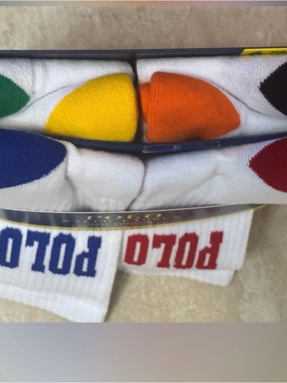 Polo Ralph Lauren Logo Athletic Crew Sock 6-Pack - Picture 7 of 9